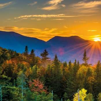 Train du New Hampshire dans les montagnes Blanches