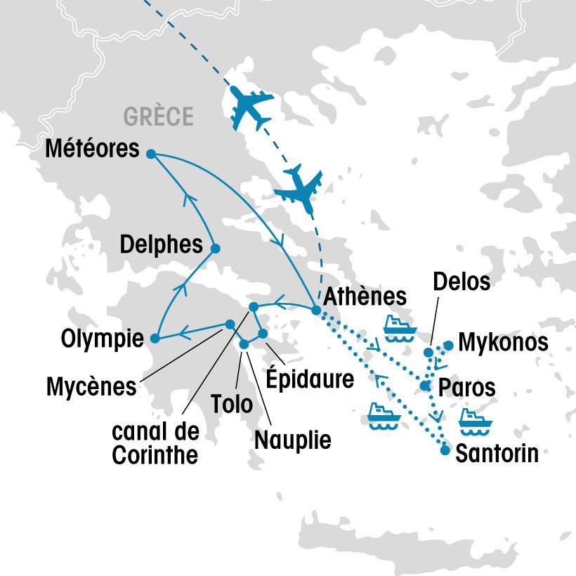 Beautés et légendes de Grèce map
