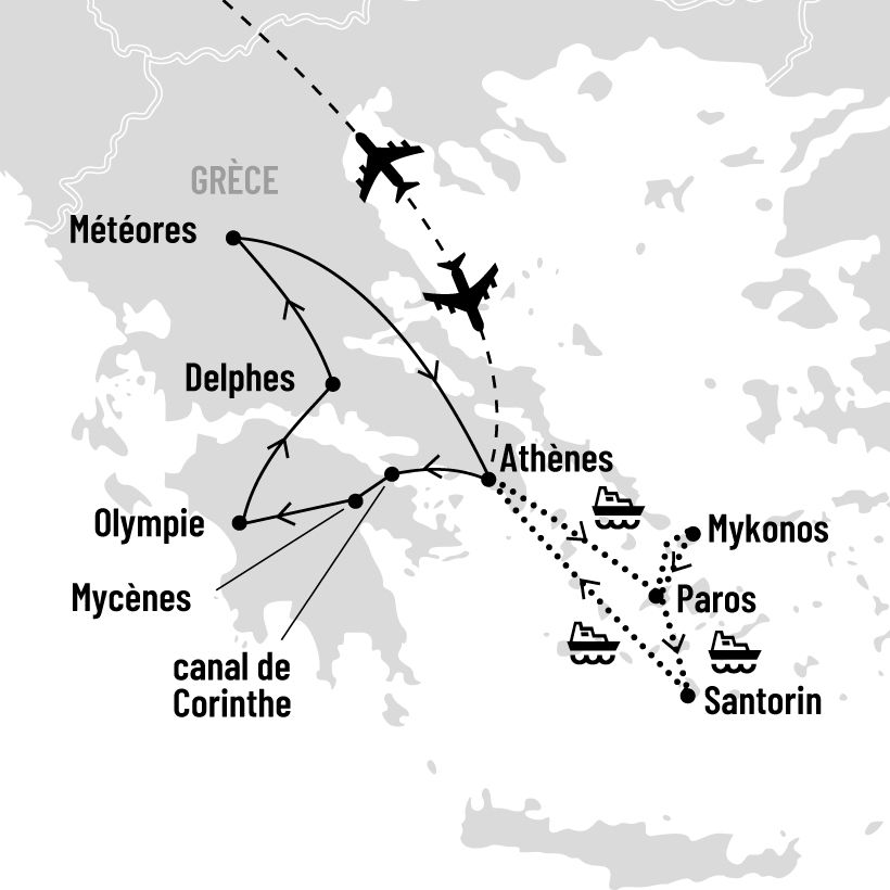 Beautés et légendes de Grèce map