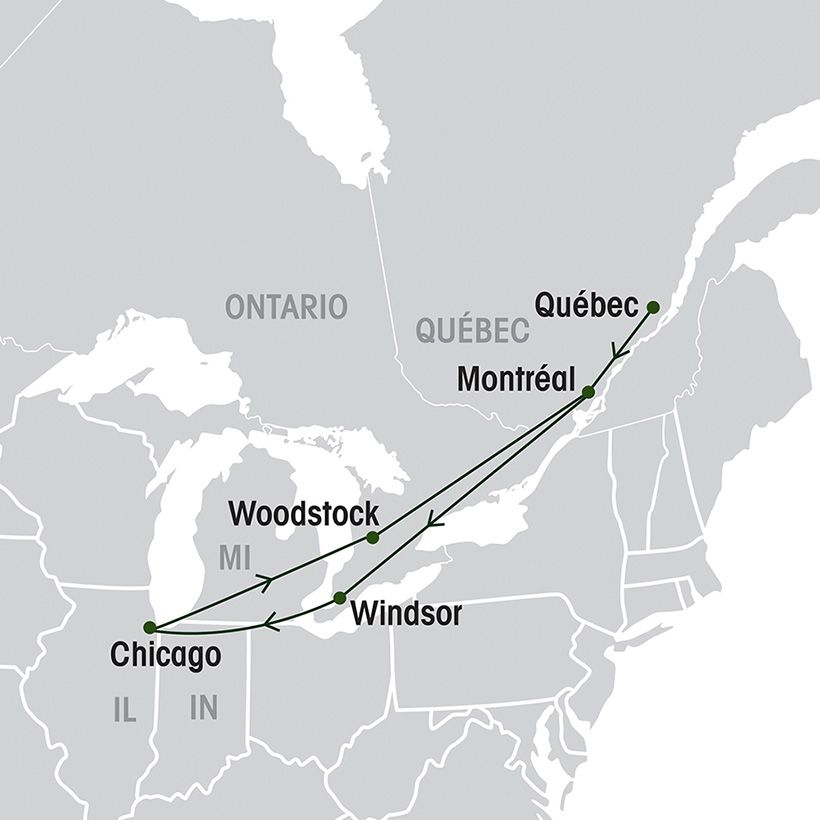 Chicago Express map